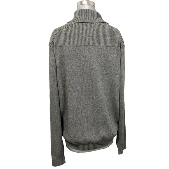 St John’s Bay Fisherman’s Heather Gray Long Sleeve Tight Knit Sweater Size XL - Picture 2 of 5